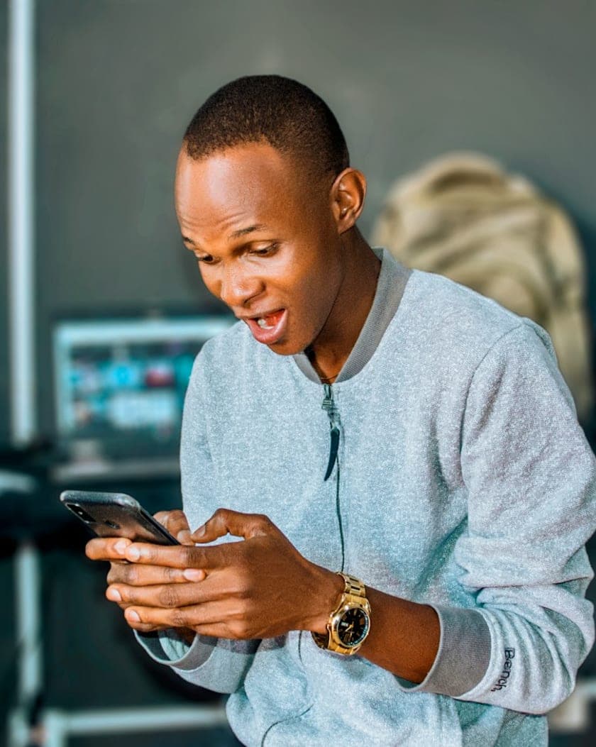 A user in Lagos asks DIPO about the IPO on his phone