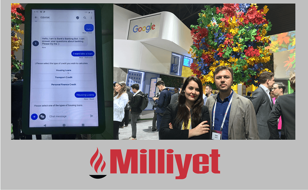 CBOT Mobile World Congress’teki Google Standında Bankacılık Chatbotunu Tanıttı