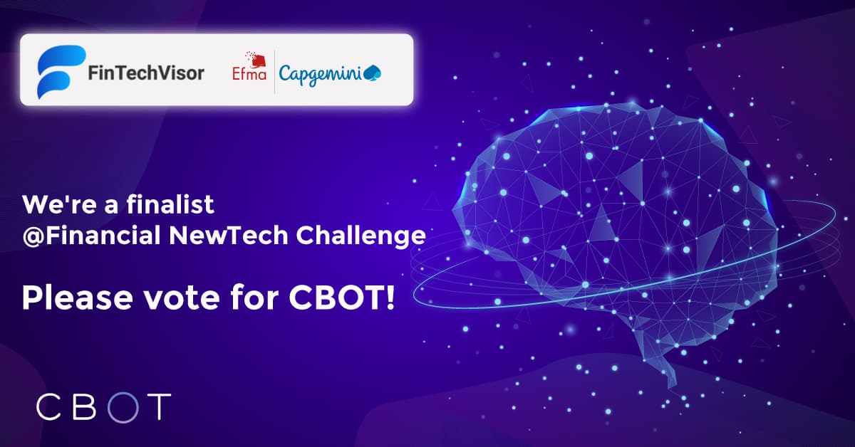We are among the 10 finalists at Efma-Capgemini NewTech Challenge