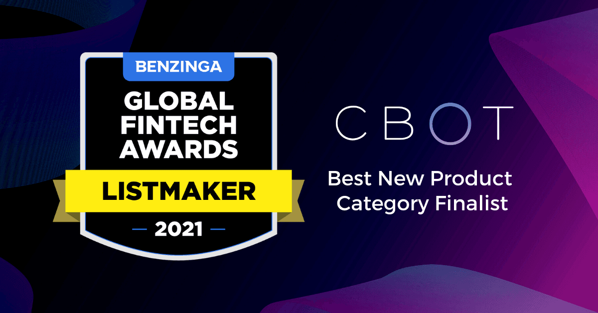 CBOT was featured as a finalist by Benzinga Global Fintech Awards
