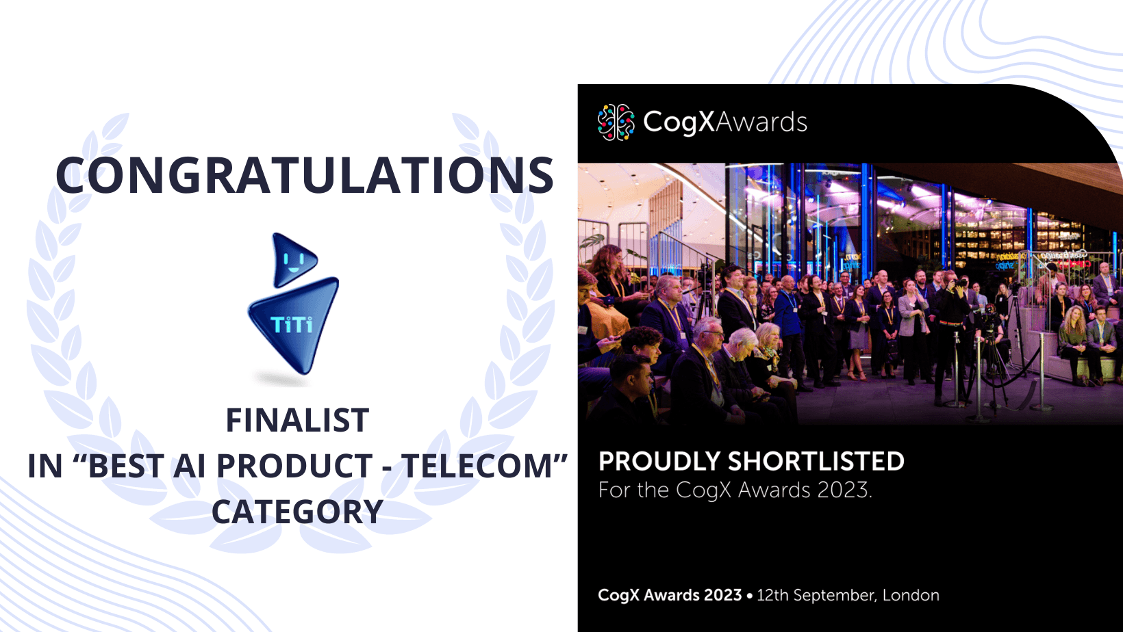 TiTi is a finalist at the UK based global program – “The CogX Awards”