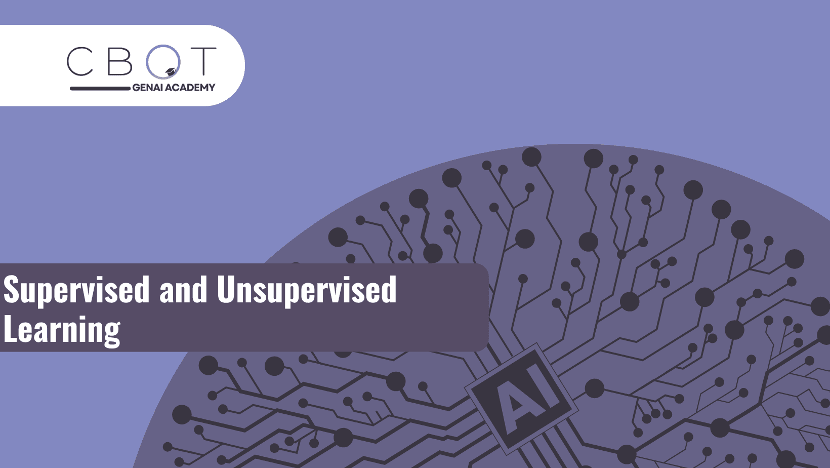 Supervised and Unsupervised Learning