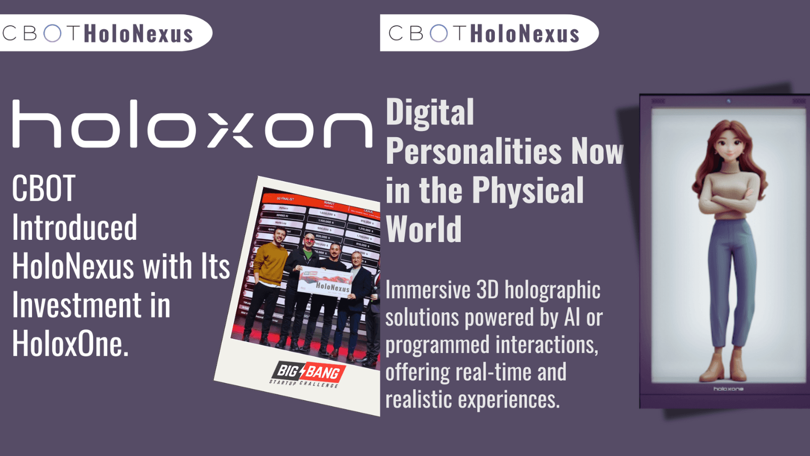 CBOT introduced HoloNexus along with its investment in HoloXone.