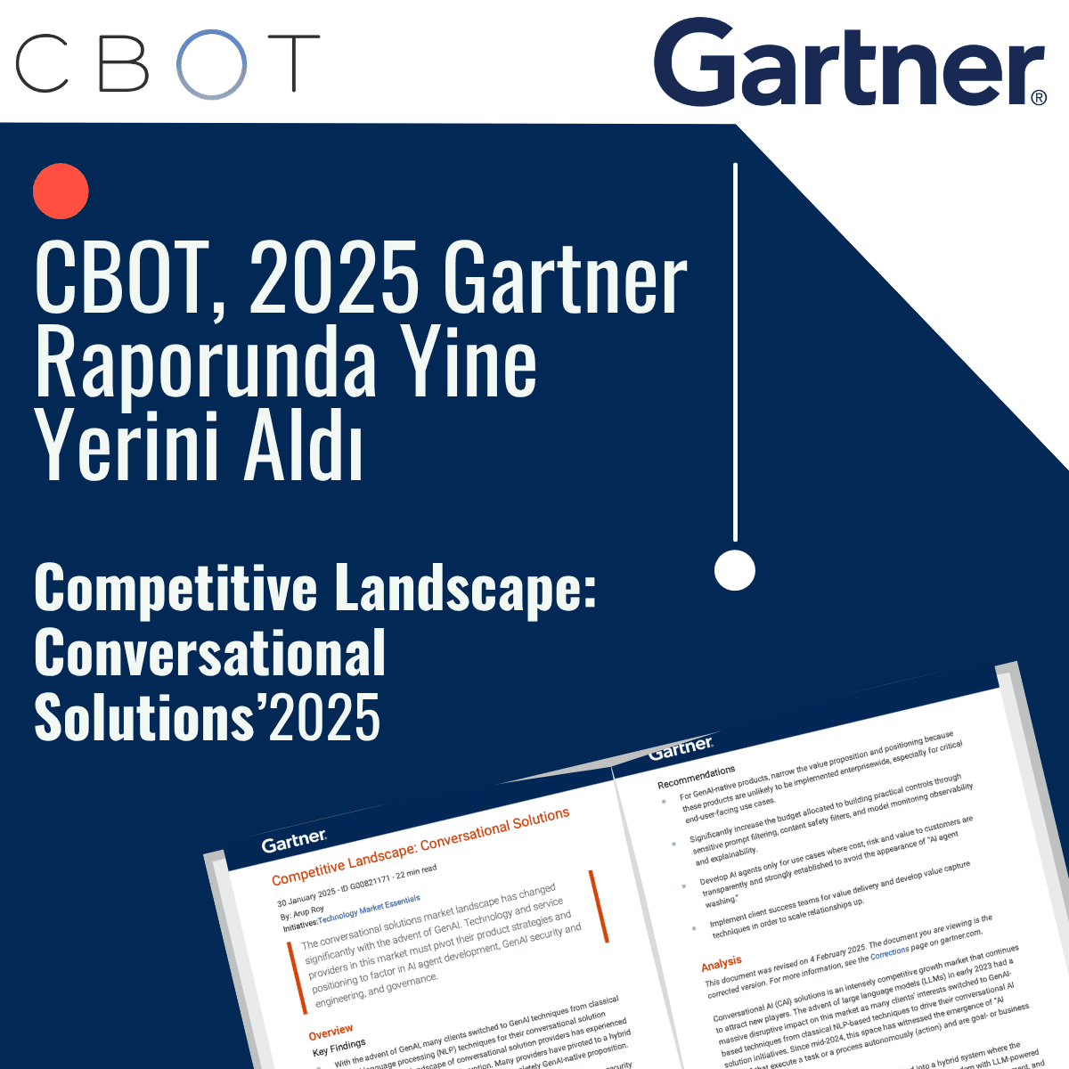 CBOT Featured in Gartner's 2025 'Competitive Landscape: Conversational Solutions' Report