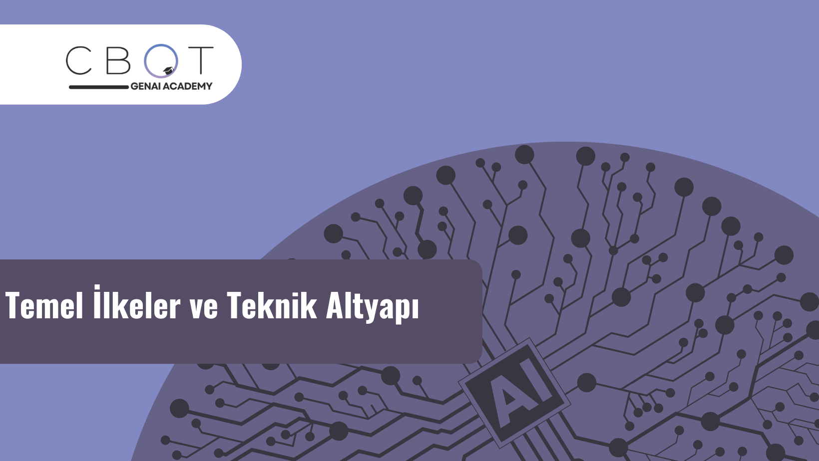 LLM Altyapısı ve Temel İlkeler | CBOT Yaklaşımı